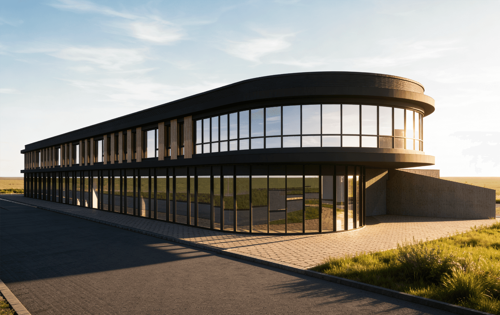 Architektonická studie polyfunkčního domu ve Zdibech